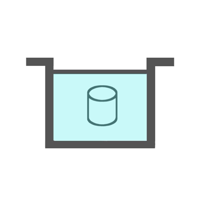 吸水吸濕 - 強調吸水簡圖