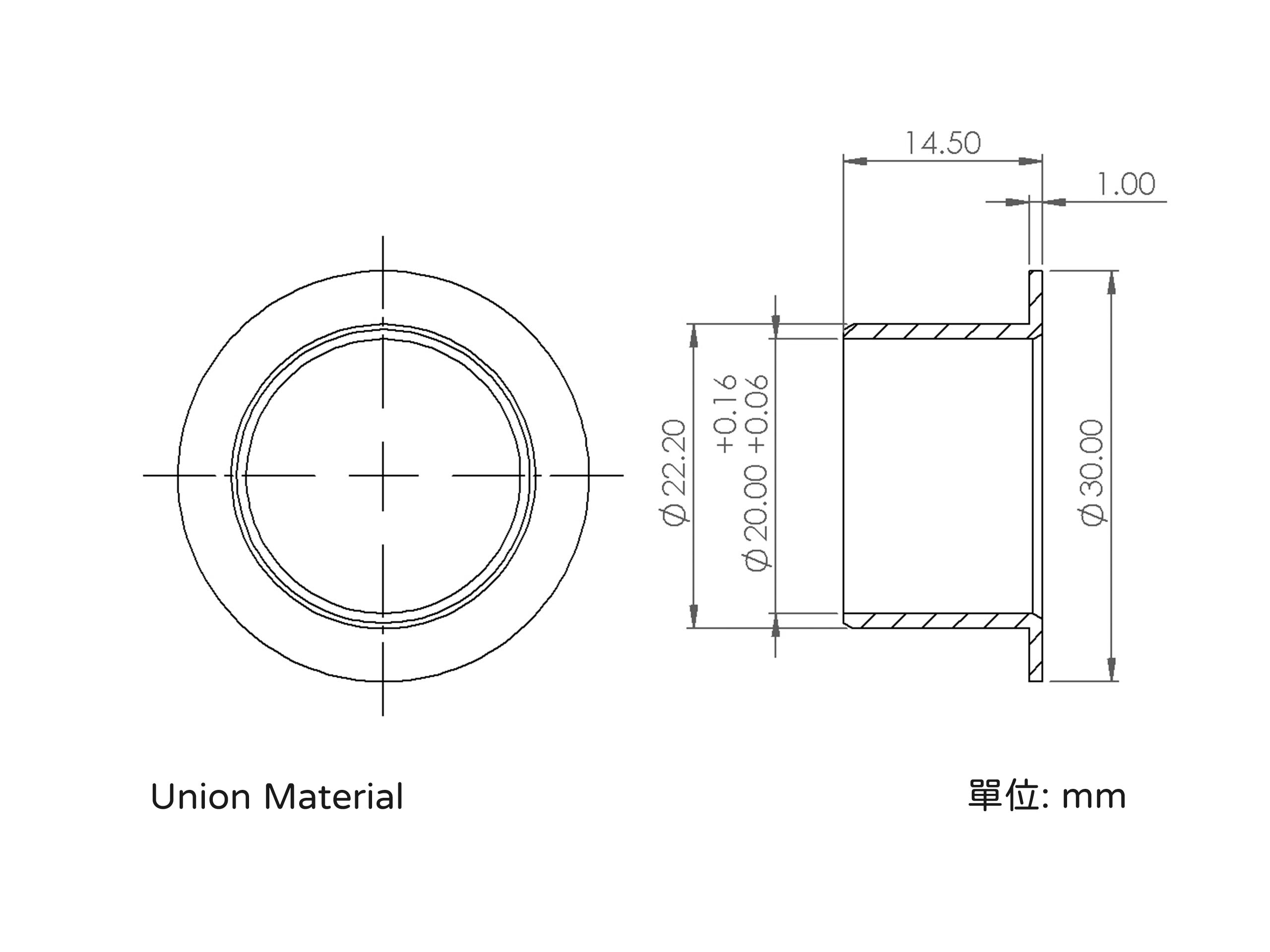 Self-Lubricating Flange Bushing DFB2022153001-6TY1, Bushing, Flange Liner - Image 2